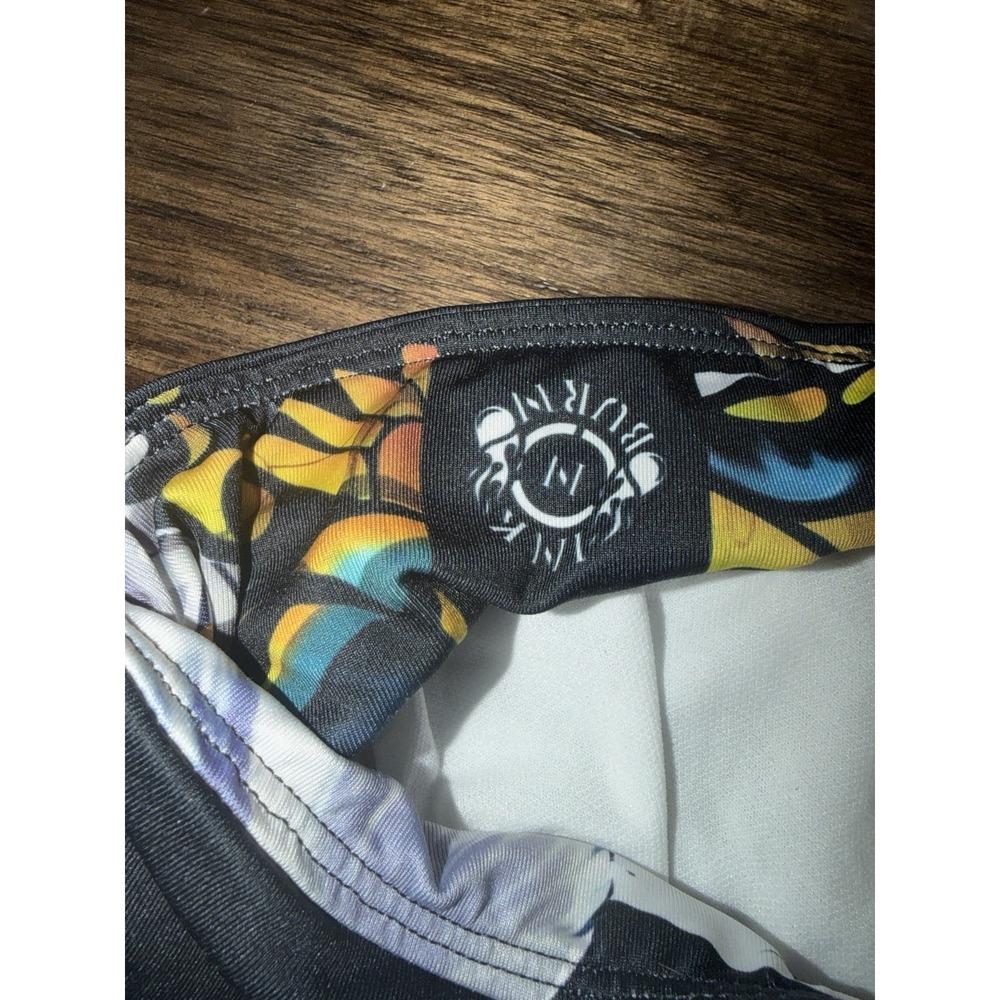 Ink N Burn Shorts Women's 2 Butterfly Colorful Low Rise Lined Running Yoga Gym - Picture 6 of 10